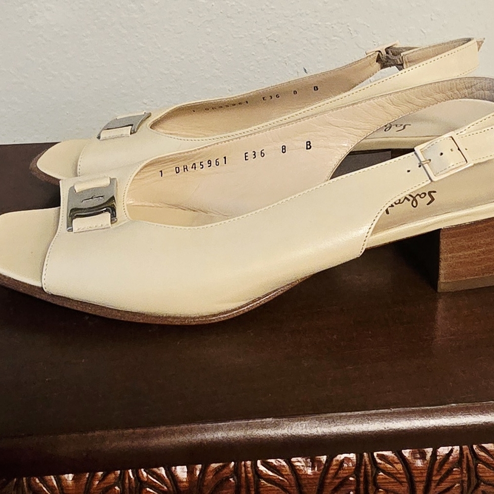Sophisticated Cream Slingback Heels